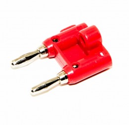 CON-MDP20000-001-RED Pomona - Dual Banana Plug - 15A 5kV w/screw - Red