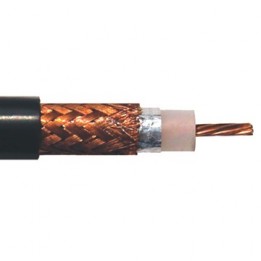 COX-RG213/95-152-BLACK RG213/U 97% copper braid, CSA, FT-1 (x152)