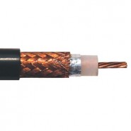 COX-RG213/95-152-BLACK RG213/U 97% copper braid, CSA, FT-1 (x152)