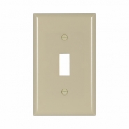 CWD-2134V 1 Gang PVC Toggle Switch Plate - Ivory