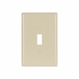 CWD-2144V 1 Gang Oversize Toggle Switch Wall Plate - Ivory