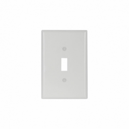 CWD-2144W 1 Gang Oversize Toggle Switch Wall Plate - White
