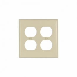 CWD-2150V Double Gang Duplex Wall Plate - Ivory