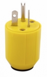 CWD-5366NCR 2P3W Plug 5-20P 20A 125V - Male Industrial Grade Yellow