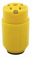 CWD-5369NCR 2P3W Plug 5-20C 20A 125V - Female Industrial Grade Yellow