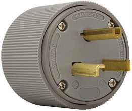 CWD-5717N 2P3W Plug 5-30P 30A 125V - Male Industrial Grade