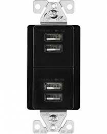 CWD-7750BK 4 Port USB Station - 5V 5A - Black
