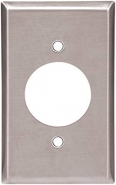 CWD-93111 Single Gang Face Plate w/1.59" (40.5mm) Hole - Stainless