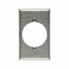 CWD-93221 Single Gang Stainless Steel Faceplate 2.15" Hole