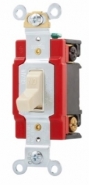CWD-AH1221LTV Industrial Grade Single Pole Lighted Toggle Switch - Ivory