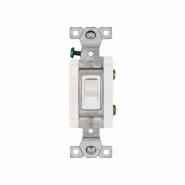 CWD-AH18201WC Industrial Grade Single Pole Toggle Switch 15A 347V - White