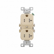 CWD-TR370V TR Residential Duplex Recepticle - 20A 125V - Ivory