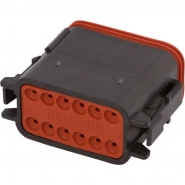 DEU-DT0612SB 12 Contact Socket 'B' Key - DT Series - Plug
