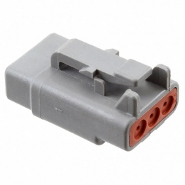 DEU-DTM063S 3 Contact Socket - DTM Series - Plug