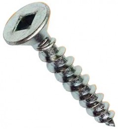 FAF-159162 #8 x 1-1/2" - Woodscrew - Robertson, Plated (100/pkg)