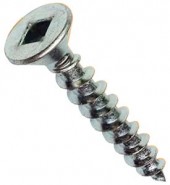 FAF-938903 #10 x 1" - Woodscrew - Robertson, Plated (600/jar)