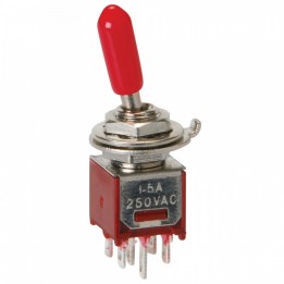 GCE-35018 Toggle Switch - Mini - DPDT MOn/Off/MOn 2A