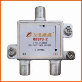 H03-UBSP32P Use Broadband - CATV Splitter 3GHz - 2 way