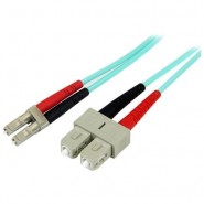 H05-MMLCSC10-002-FIBER MM Duplex LC-SC - 50/125 10Ghz OM3 - 2M patch cable