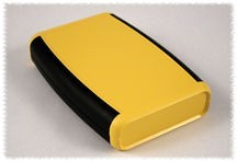 HAM-1553BYLBKBAT ABS Soft Sided - Black - 4.6"x3.1"x0.9" Battery - Yellow