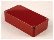 HAM-1590BBRD Diecast Aluminum Enclosure 4.67"x3.68"x1.18" - Red
