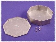 HAM-1590STPC Diecast Aluminum Enclosure Octagon 5.3"x5.3"x1.5"