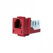 HUB-HXJUR USOC - 6P6C Telephone Jack, Red