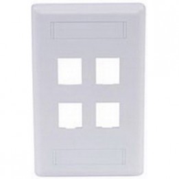HUB-IFP14OW 4 Port Face Plate - Office White