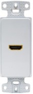 HUB-NS801W HDMI Decorator Plate w/1 HDMI whip - White