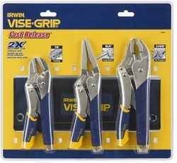 IRWIN-76KBT Vise-Grip - Fast Release 10WR, 9LN & 7R - 3 Piece Set