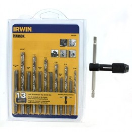 IRWIN-80185 13 Piece Tap & Drill Set