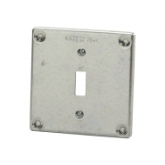 KORA-SMP20131 4x4 Single Toggle Galvanized Face Plate