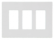 KORA-SWD45631 Screwless Three Gang Decora Wall Plate - White