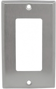 KORA-SWD45721 Single Gang Decora Wall Plate - Stainless Steel