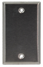 KORA-SWD45730 Single Gang Blank Wall Plate - Stainless Steel