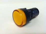 LAM-LT12VAD0-001-AMBER 22mm Pilot Light LED - Amber - 12V AC/DC