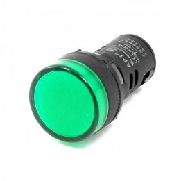LAM-LT12VAD0-001-GREEN 22mm Pilot Light LED - Green - 12V AC/DC