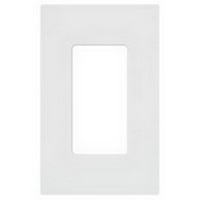 LUT-CW1WH Claro - 1 Gang Décor Wall Plate - White