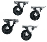 MID-5W Casters - Non-Locking Commercial Grade (4/set)