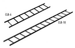 MID-CLB6W18 Ladder Tray - 6' x 18"w - Black
