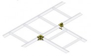 MID-CLHHTS Ladder Tray - Horizontal 90 degree Tee Splice Hardware
