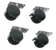 MID-RKW 4 Wheel Kit for Laminate Racks (2 locking) - 150lb capacity