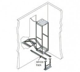 MID-TRACK50 AXS Sliding Rack System - Service Tracks - 50"