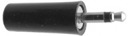 MODE-242112 2.5mm Mono Plastic Plug - Black (2/pkg)