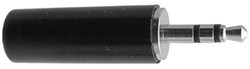MODE-242210 2.5mm Stereo Plastic Plug - Black