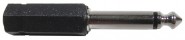 MODE-273620 3.5mm Mono (F) Jack to 1/4" Mono (M) Plug - Black