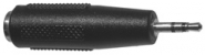 MODE-274220 3.5mm Stereo (F) Jack to 2.5mm Stereo (M) Plug - Black