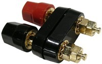 MODE-314400 Dual Binding Posts - red/black