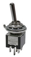 MODE-413230 Ultra Sub-Mini Toggle Switch - On/On DPDT - 3A 125Vac