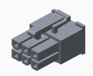 MOLX-39012065 Molex - Mini-Fit Jr - 6pos Dual Row Receptacle V-0